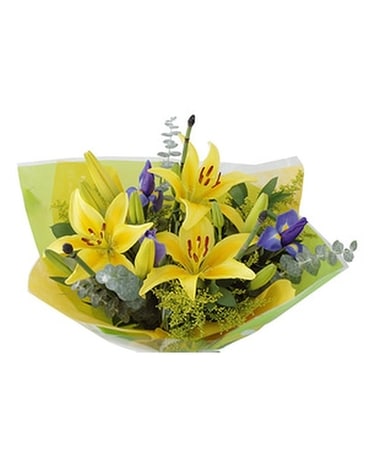 Enchantment and Iris Flower Arrangement