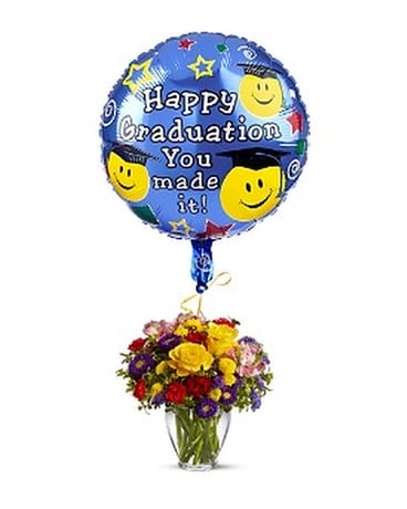 Bright Graduate Flower Arrangement