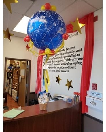 Hot Air Balloon Flower Arrangement
