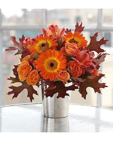 Autumn Leaves Flower Arrangement