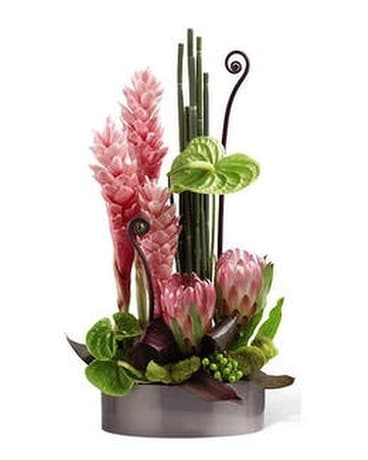 Pink Mink Protea Flower Arrangement