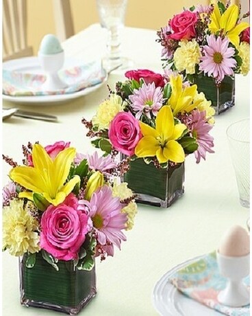 Spring Cube Flower Arrangement