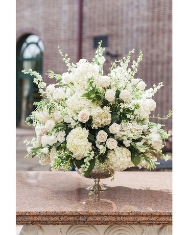 Screen Pedestal Wedding Arrangement