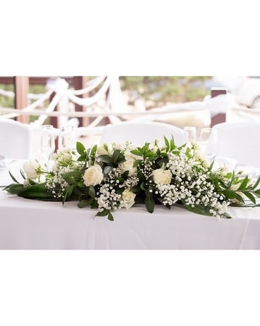 Rose Garden Centerpiece Wedding Arrangement