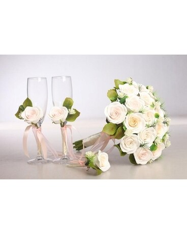 Celebration Bridal Set Flower Arrangement