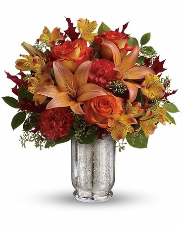 Teleflora's Fall Blush Bouquet Flower Arrangement