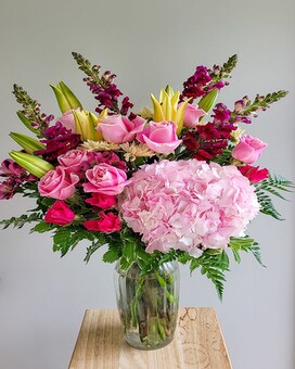 Pink Garden Flower Arrangement