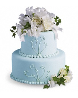Sweet Pea and Roses Cake Decoration Flower Arrangement