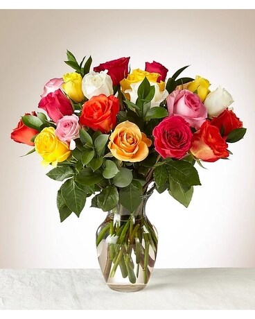 24 Mixed Color Roses