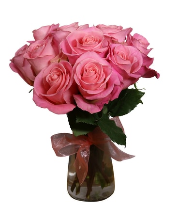 Pop Of Pink, 1 dz Flower Arrangement