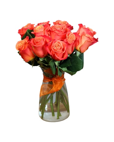 Orange Crush, 1dz Flower Arrangement