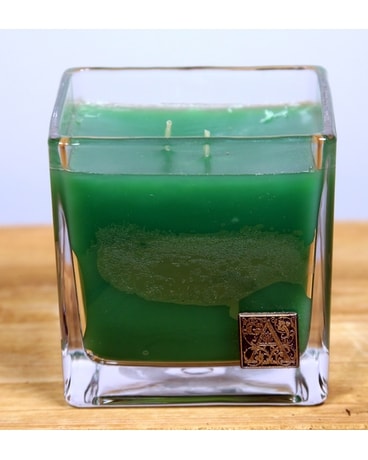 In The Garden - Cube Glass Candle Jar Candle
