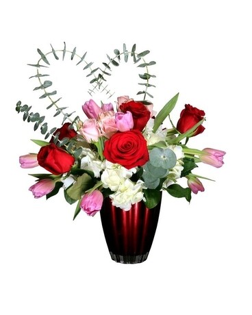 I heart You Flower Arrangement