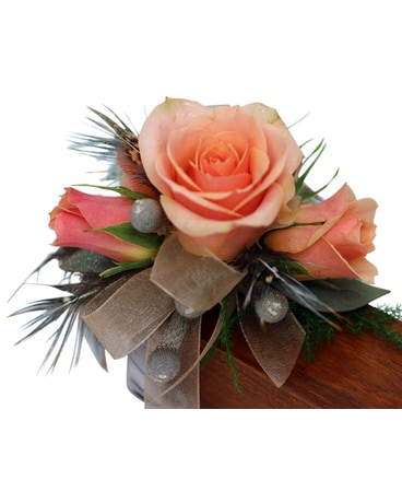 Fall Meadow -Wrist corsage Flower Arrangement