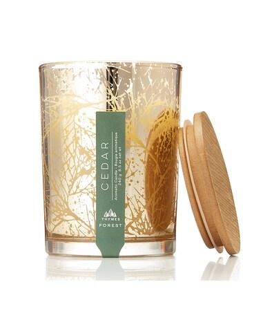 Forest Cedar Candle Flower Arrangement