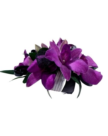 Purple Dendrobium Orchids - Wrist Corsage