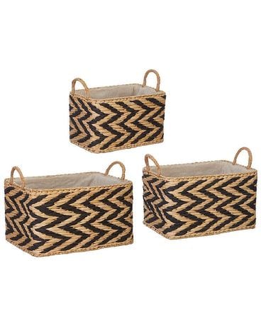Lined Woven Baskets Funeral Casket Spray Flowers
