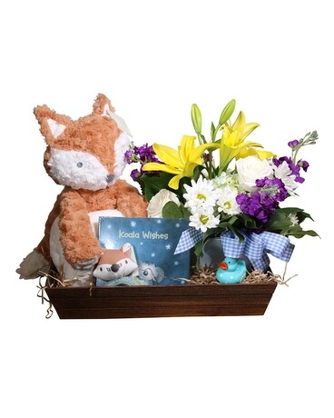 Felix the Fox Gift Set Flower Arrangement