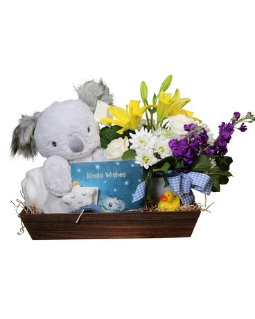 Welcome Baby - Boy/Girl Flower Arrangement