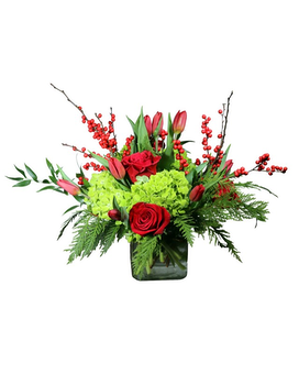 Christmas Traditions Flower Arrangement