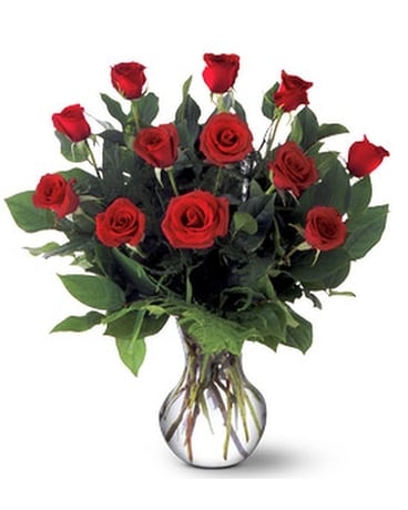 A Dozen Premium Red Roses Flower Arrangement