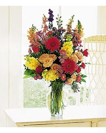 Sunshine and Smiles-Deluxe Flower Arrangement