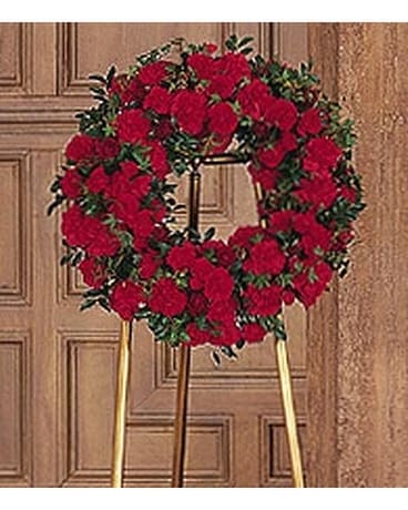 Red Regards Wreath Wreath