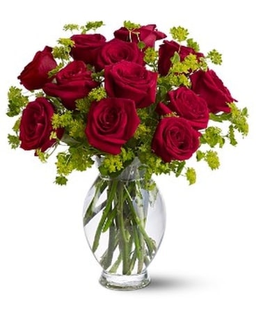 Teleflora's Dozen Sweet Roses Flower Arrangement