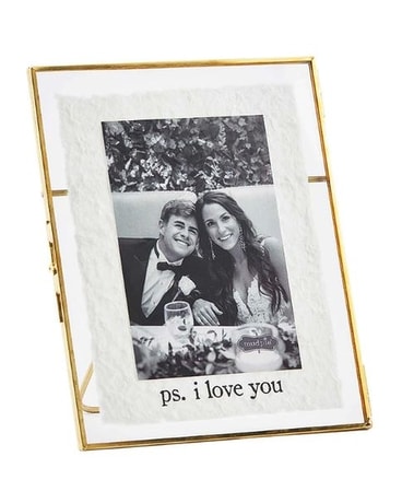 PS I Love You Picture Frame Flower Arrangement