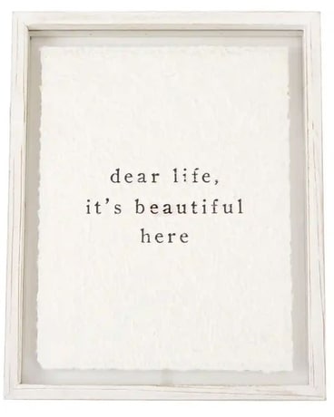 Dear Life Picture Frame Flower Arrangement