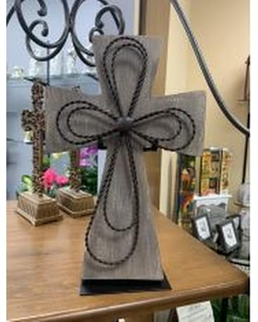 Wood and Metal Brown Cross Gifts