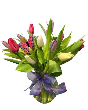 18 Tulips Flower Arrangement