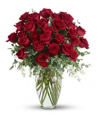 Forever Beloved- 30 Long Stemmed Red Roses Flower Arrangement