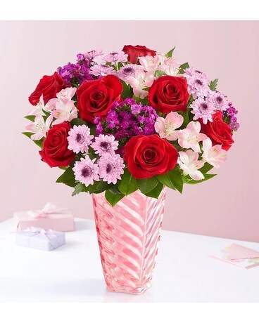 Sweetheart Romance Flower Arrangement