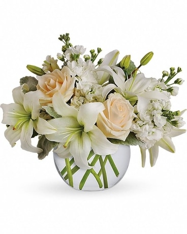 Isle of White Flower Arrangement