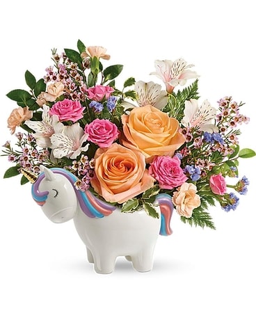 Teleflora's Magical Garden Unicorn Bouquet Flower Arrangement