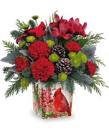 Teleflora's Ode To The Cardinal Bouquet Flower Arrangement
