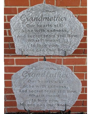 Grandmother/Grandfather Plaque Flower Arrangement