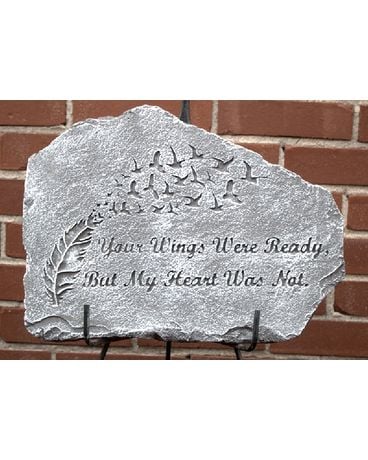 Your Wings Plaque Flower Arrangement