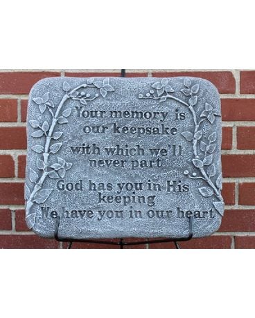 Your Memory Keepsake Plaque Flower Arrangement