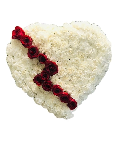 Broken Heart Standing Spray Wreath