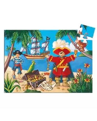 Dejeco Silhoutte Puzzle Pirate and His Treasure - Custom product