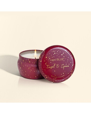 Tinsel and Spice Glimmer Mini Tin 3 oz Custom product