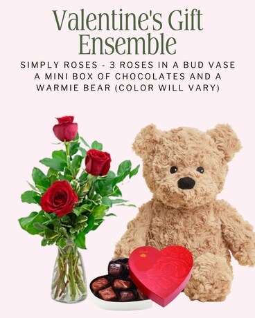 Simply Roses Valentine's Gift Ensemble Custom product