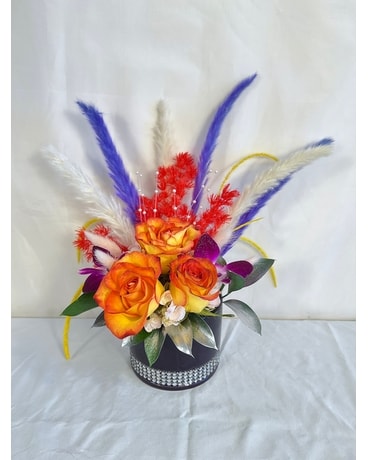 Vegas Showgirl Flower Arrangement