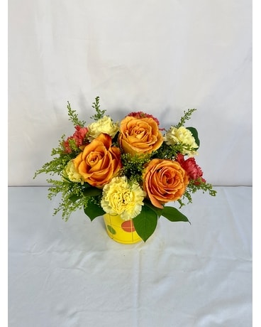 Bucket Full of Sunshine Flower Arrangement