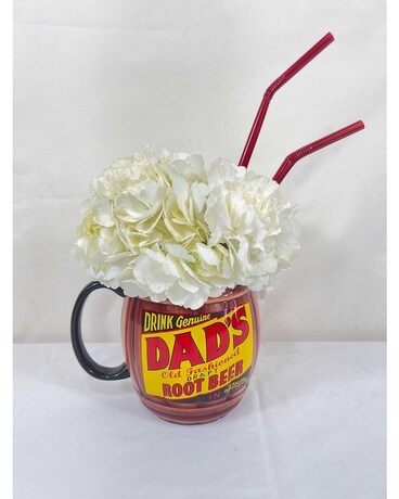 Dad’s Root Beer Flower Arrangement
