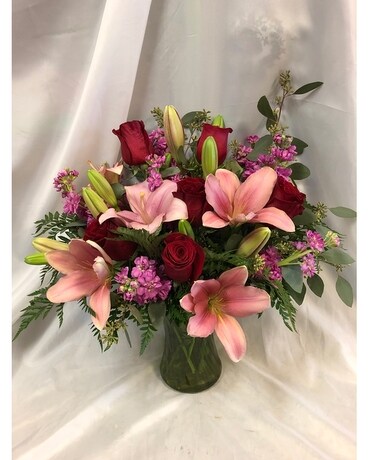 Romantic Reveal Flower Arrangement