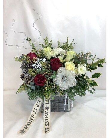Let It Snow Flower Arrangement