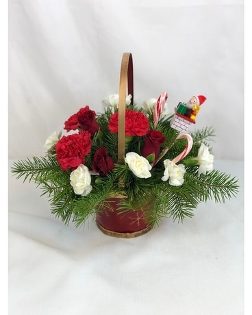 Santa Stop Here Flower Arrangement